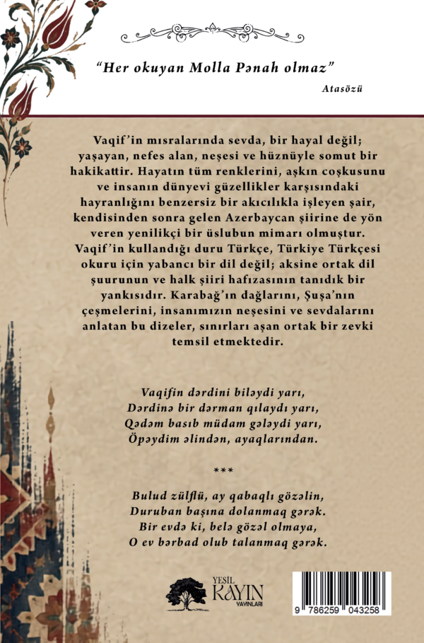 Molla Penah Kapak - Kopya Molla Pənah Vaqif - Sevmek Gerek